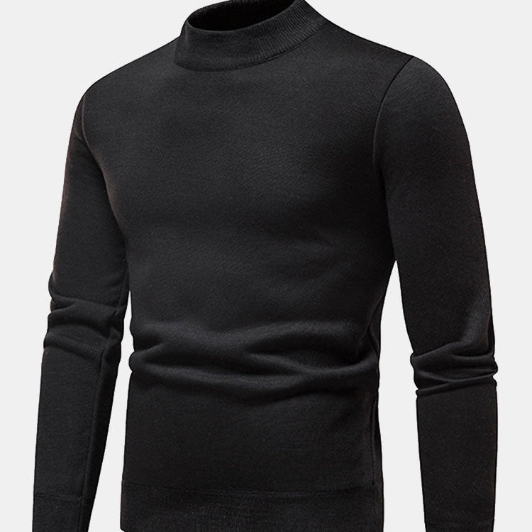 Sawyer | Faux Fur Lined Stand Collar Sweater