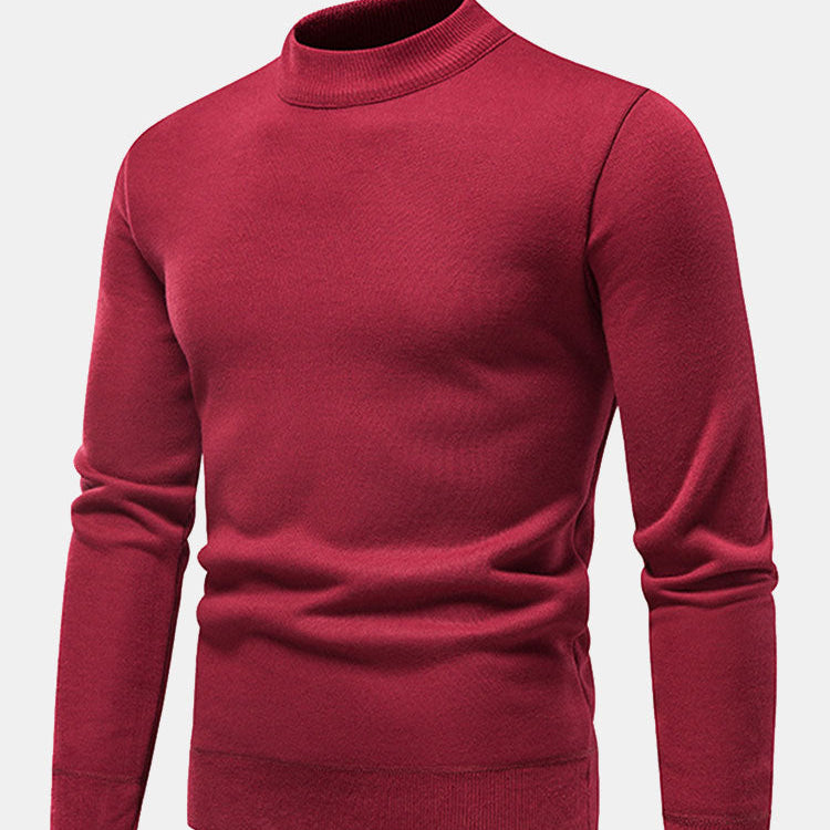 Sawyer | Faux Fur Lined Stand Collar Sweater
