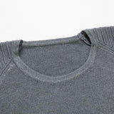 Duncan | Slim Fit Raglan Crew Neck Sweater