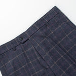 Marty men's windowpane check suit pants, view 4