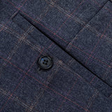 Marty men's windowpane check suit pants, view 6