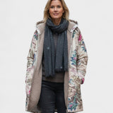 Holly | Pastel Fleece Jacket with Botanical Print