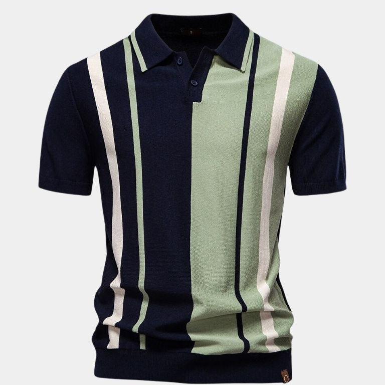 Graham | Retro Vertical Stripe Polo