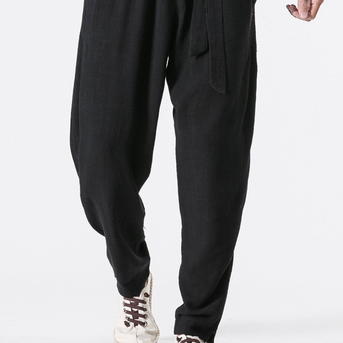Emile | Linen Harem Pants with Belt