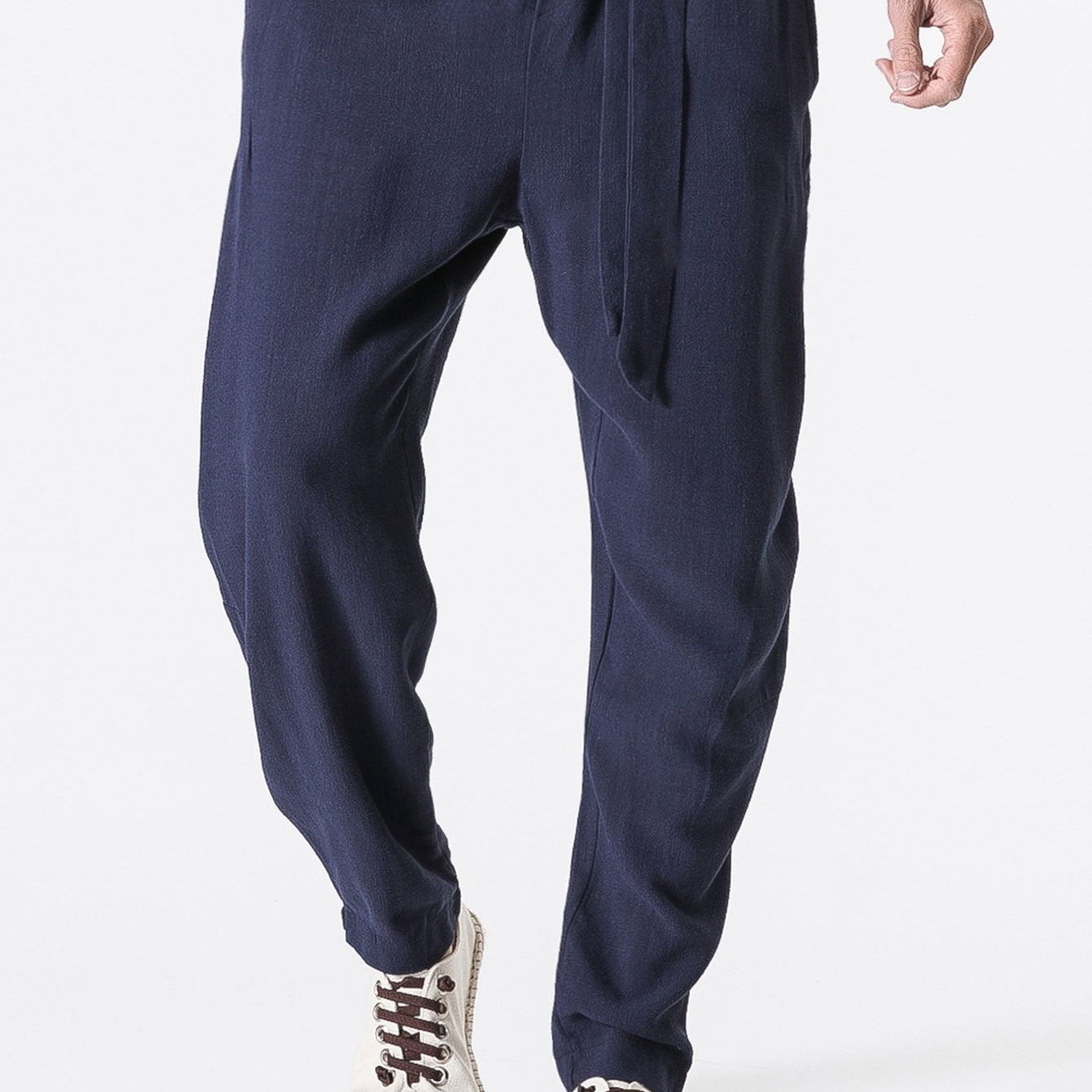 Emile | Linen Harem Pants with Belt