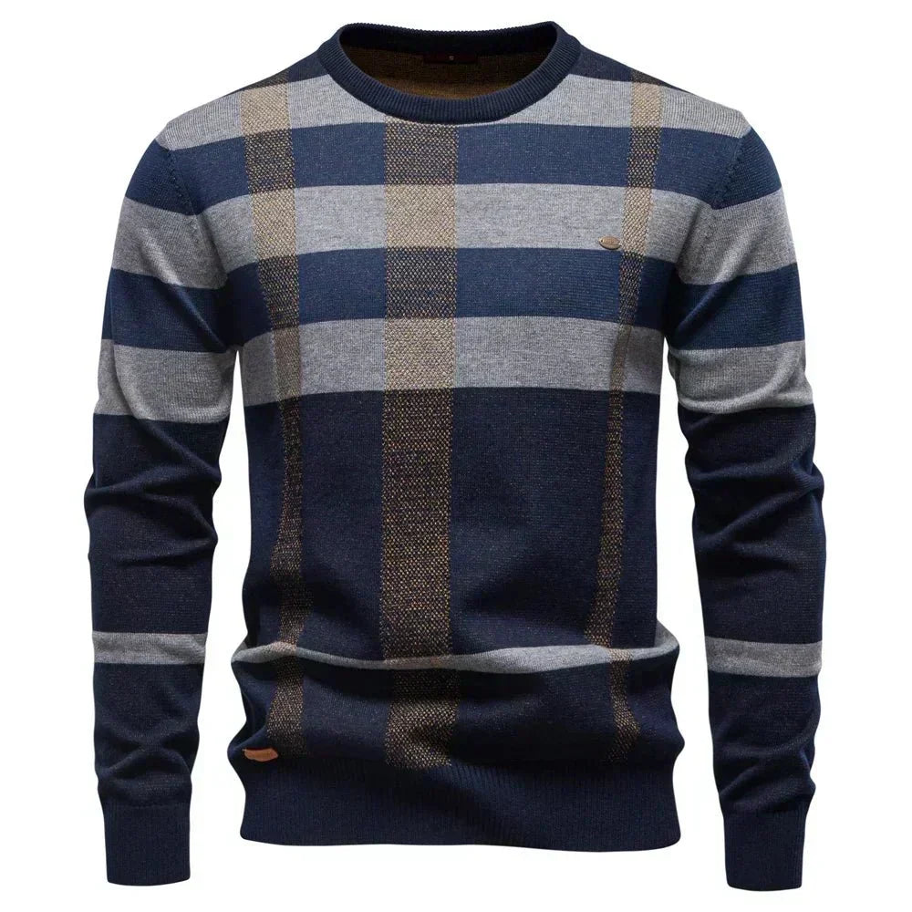 Wesley | Checked Knit Sweater
