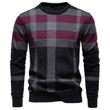 Wesley | Checked Knit Sweater