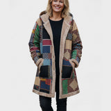 Judith | Earth-Tone Patchwork Sweatshirt