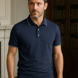 Eric | Navy Polo with Classic Collar