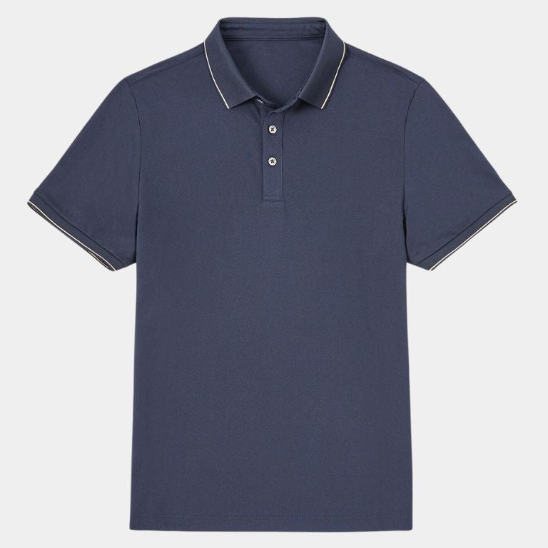 Eric | Navy Polo with Classic Collar