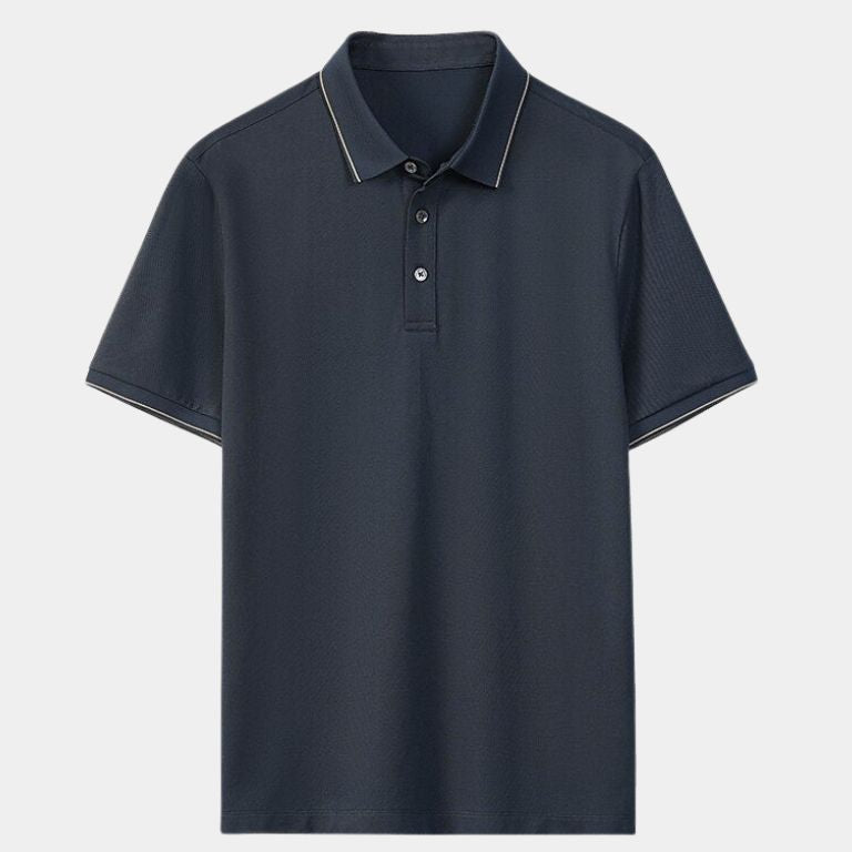 Eric | Navy Polo with Classic Collar