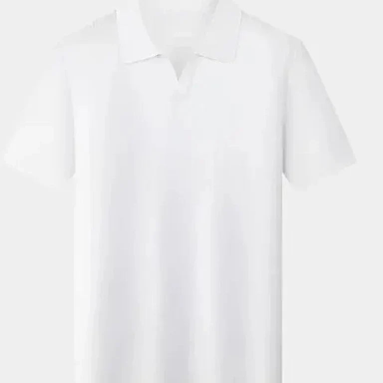 Alain | Open Collar Short Sleeve Polo