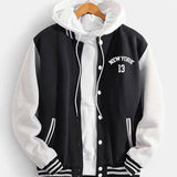 Flynn | Baseball Jacket with New York Bear Print