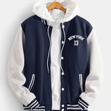 Flynn | Baseball Jacket with New York Bear Print