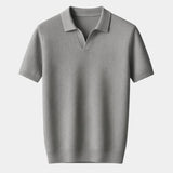 Dustin | Navy Open Collar Polo