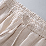 Hugo | Striped Linen Cropped Pants