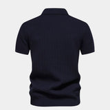 Devin | Color Block Zip Polo