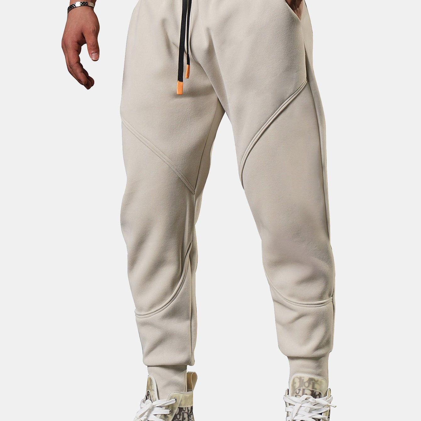 Theo | Cropped Joggers with Side Split