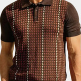 Darren | Patterned Knit Polo
