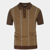 Darren | Patterned Knit Polo