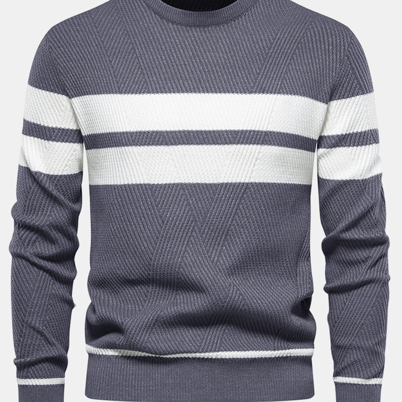 Declan | Striped Crew Neck Sweater