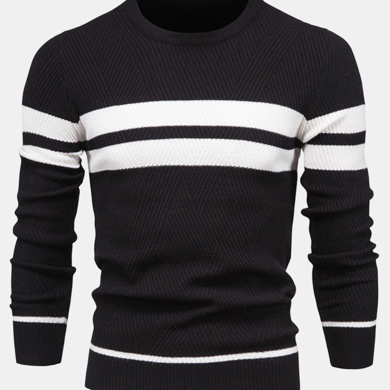 Declan | Striped Crew Neck Sweater