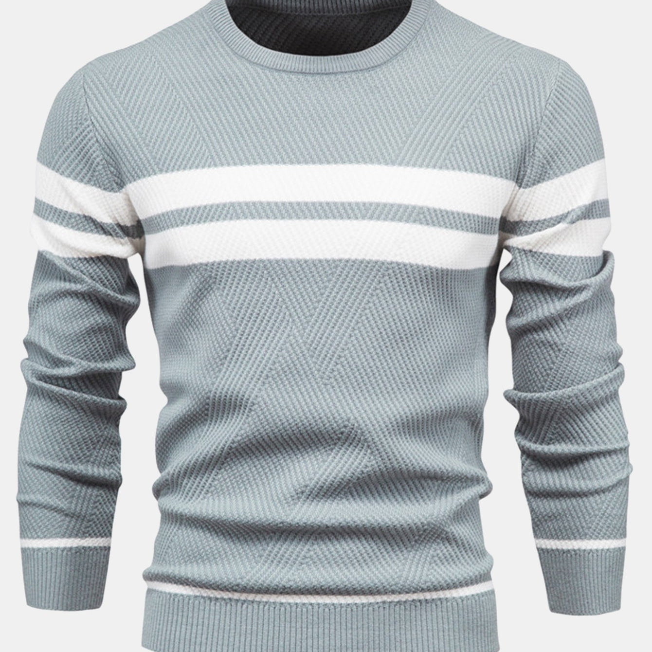 Declan | Striped Crew Neck Sweater