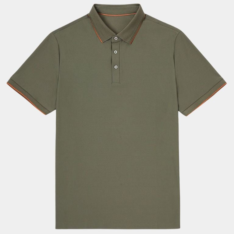 Curtis | Olive Green Classic Polo