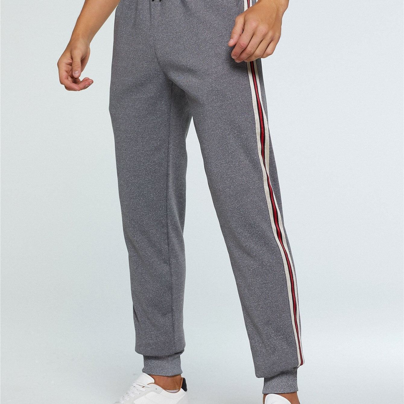 Victor | Teddy Lined Joggers with Side Stripe
