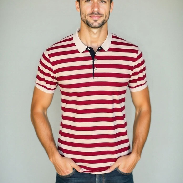 Michel | Striped Summer Polo