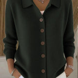 Gloria | Shawl Collar Button Cardigan