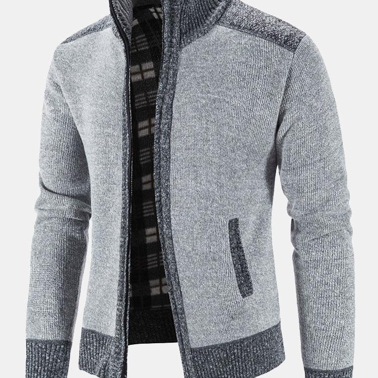 Reese | Contrast Zip Sweater