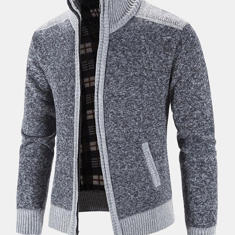 Reese | Contrast Zip Sweater