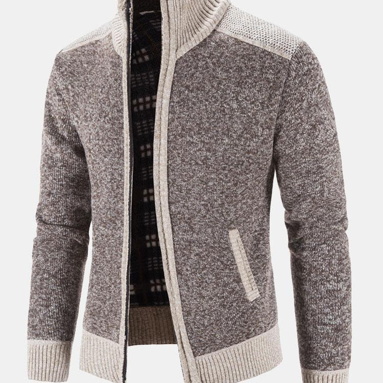 Reese | Contrast Zip Sweater
