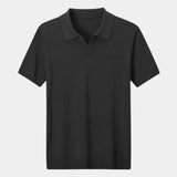 Keegan | Knit Polo with Open Collar