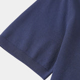 Keegan | Knit Polo with Open Collar