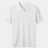 Keegan | Knit Polo with Open Collar