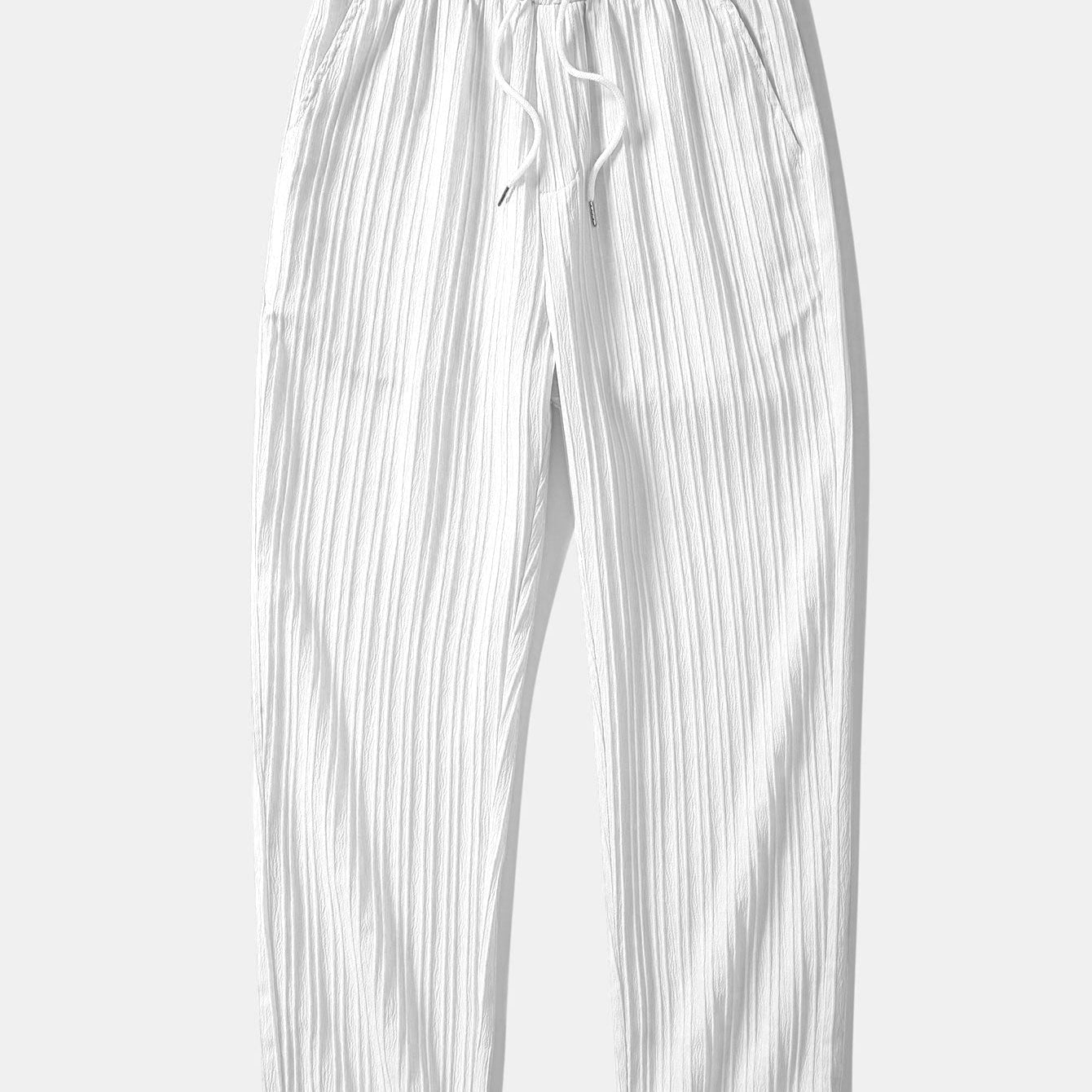 Daniel | Textured Drawstring Pants
