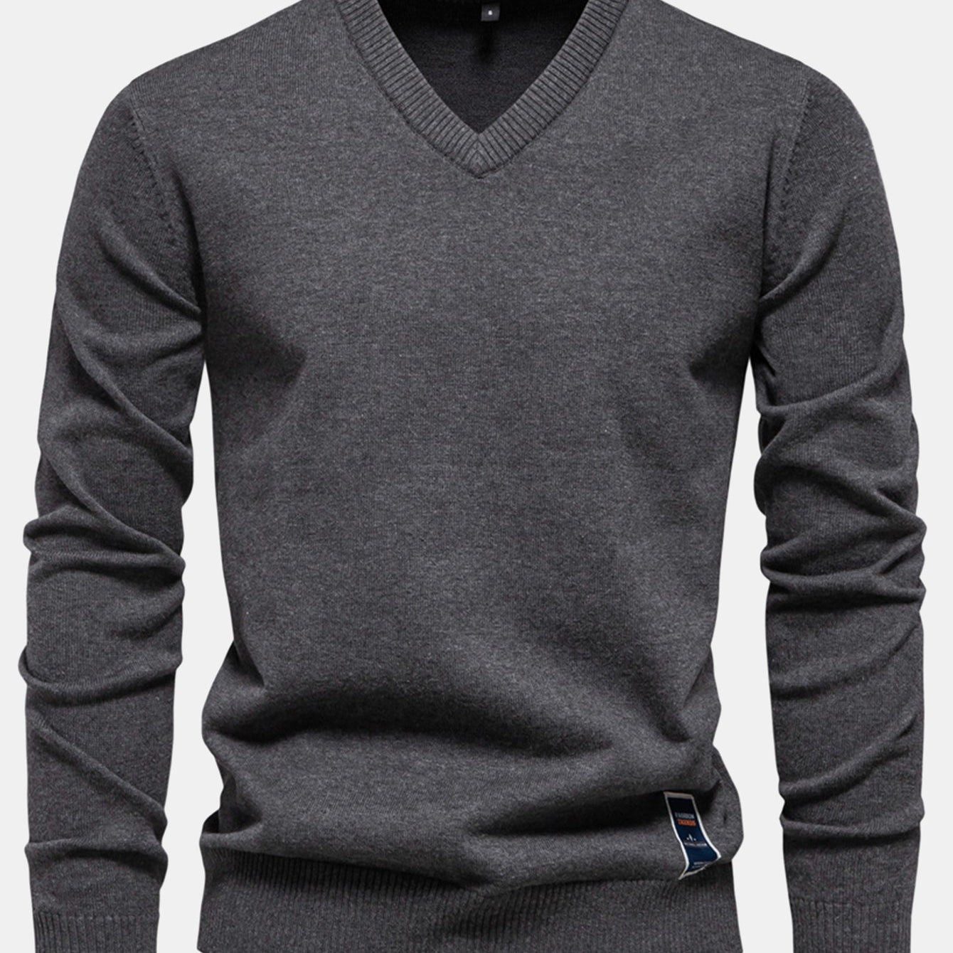Sawyer | Long Sleeve V-Neck Knit Sweater