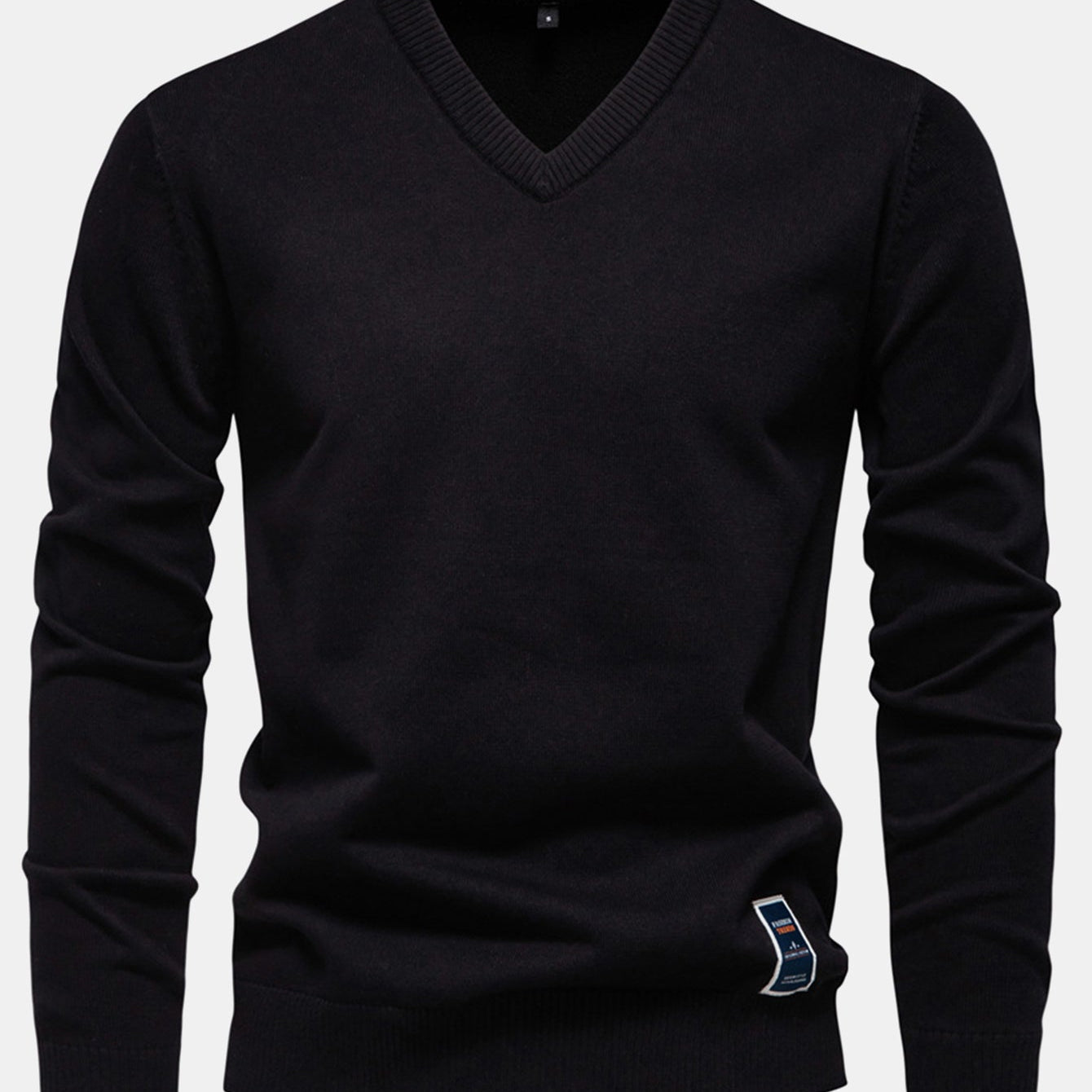 Sawyer | Long Sleeve V-Neck Knit Sweater