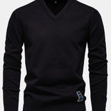 Sawyer | Long Sleeve V-Neck Knit Sweater