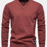 Sawyer | Long Sleeve V-Neck Knit Sweater
