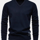 Sawyer | Long Sleeve V-Neck Knit Sweater