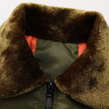 Thomas | Padded Bomber Jacket with Faux Fur Collar