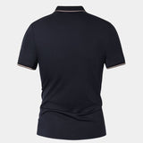 Joel | Navy Contrast Piping Polo