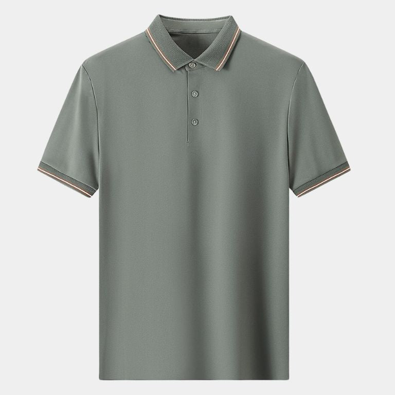 Joel | Navy Contrast Piping Polo