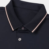 Joel | Navy Contrast Piping Polo