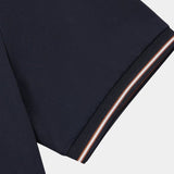 Joel | Navy Contrast Piping Polo