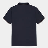 Joel | Navy Contrast Piping Polo