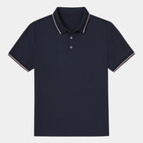 Joel | Navy Contrast Piping Polo